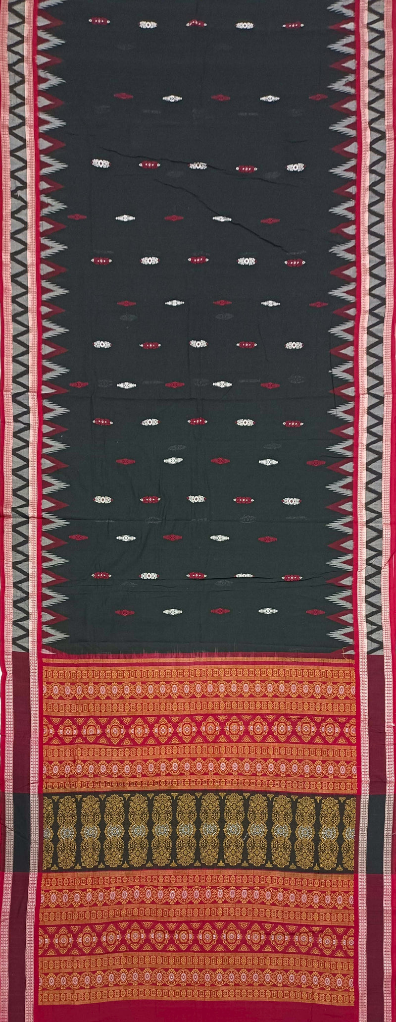 Bomkai Cotton Saree (With Blouse Piece)