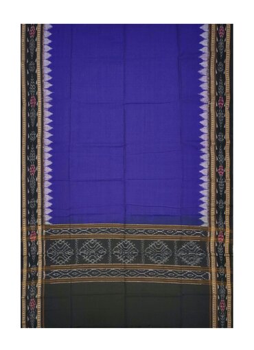 Beautiful Handloom Cotton Dupatta, Blue and black colors combination