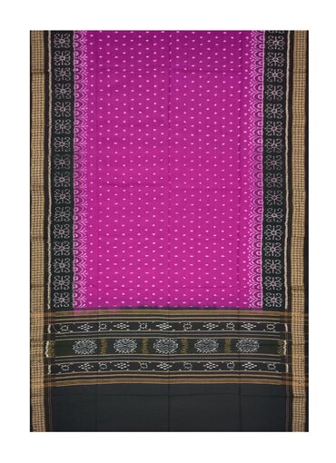 Sambalpuri cotton dupatta , Magenta color