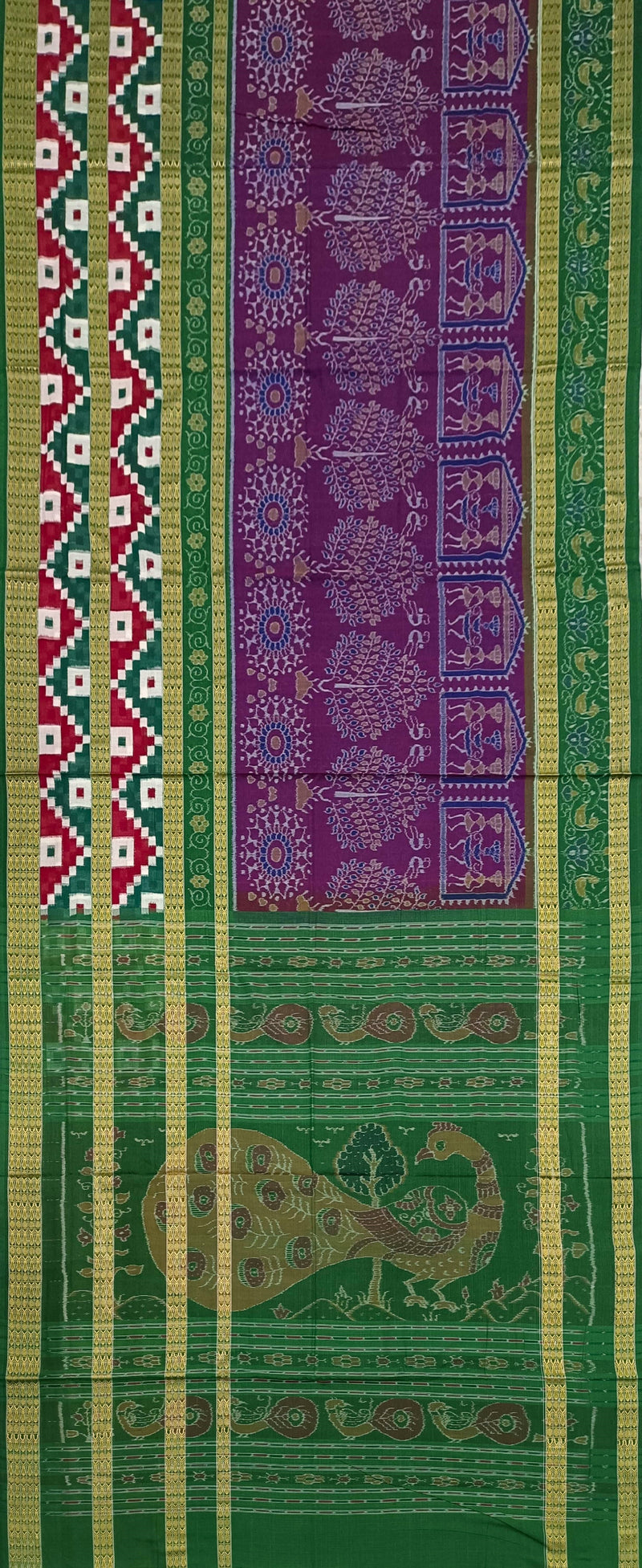 Sambalpuri cotton saree with blouse piece