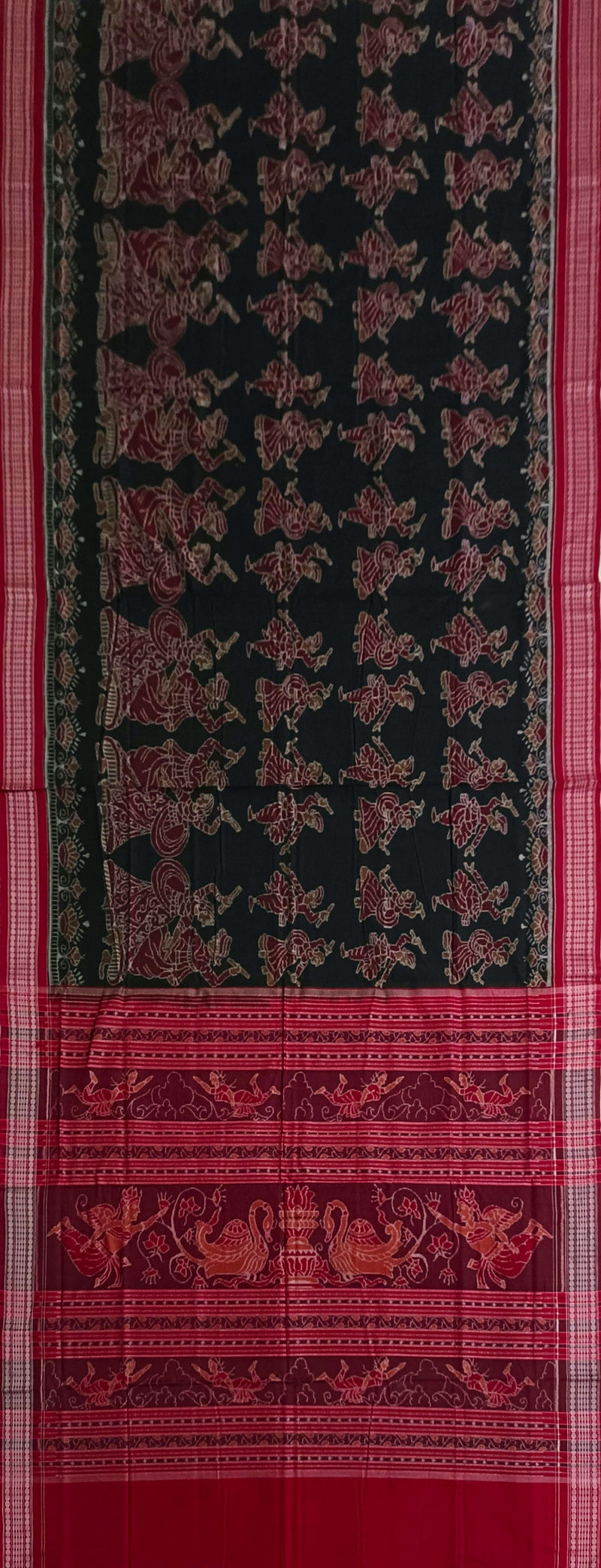 Dandia design Sambalpuri cotton saree with blouse piece