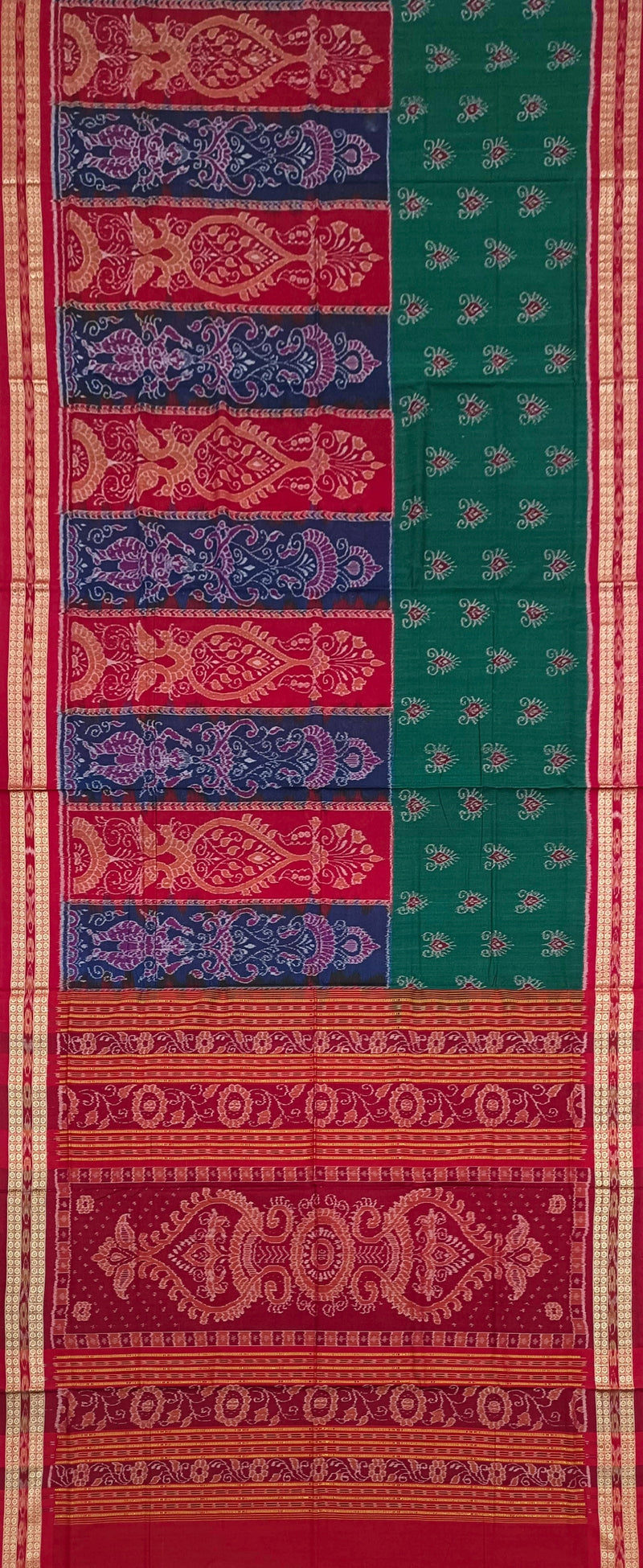 Sambalpuri cotton saree with blouse piece