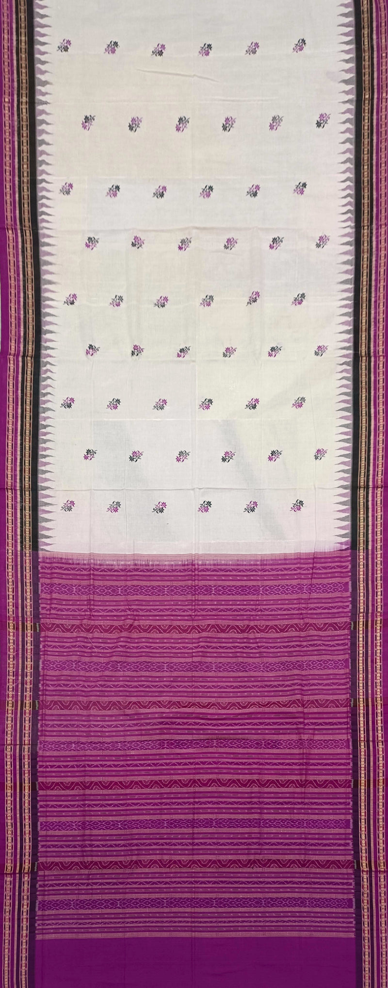 Bomkai cotton saree with blouse piece