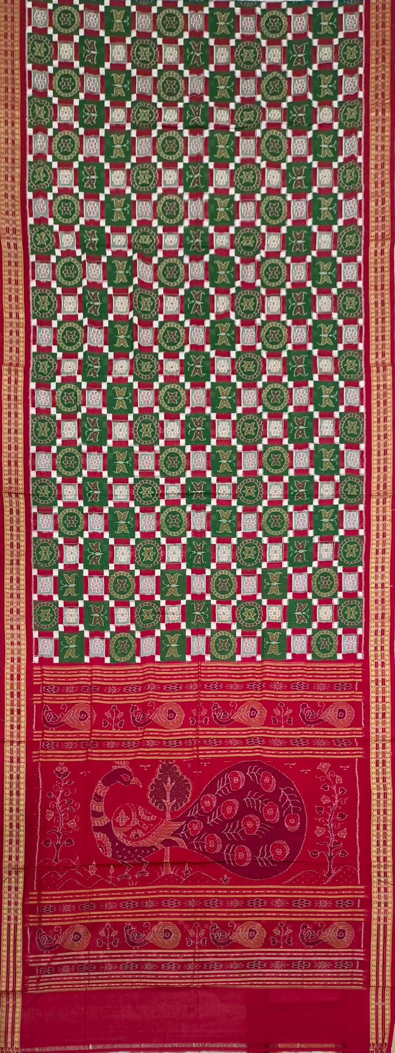 Sambalpuri cotton saree with blouse piece