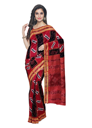 Sambalpuri cotton saree with blouse piece