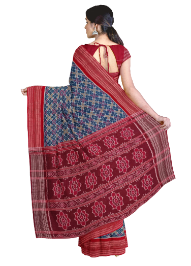 Sambalpuri cotton saree with blouse piece