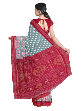 Sambalpuri cotton saree with blouse piece