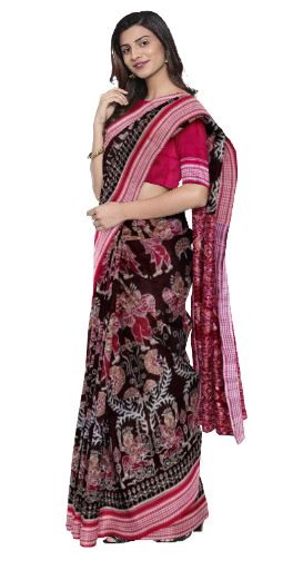 Sambalpuri Cotton Saree with Blouse Piece