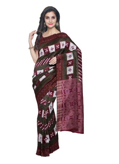 Sambalpuri Cotton Saree With Blouse Piece