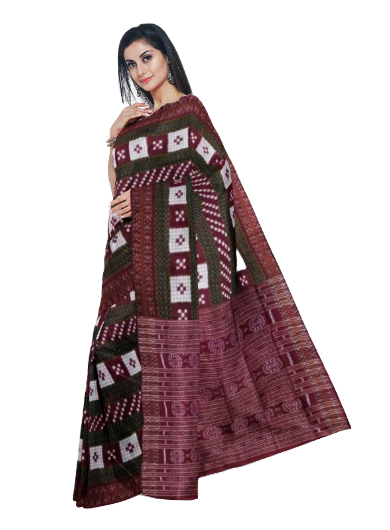 Sambalpuri Cotton Saree With Blouse Piece