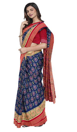 Sambalpuri cotton saree with blouse piece