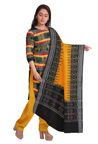 Sambalpuri Utkal laxmi with Animals design cotton dress material set