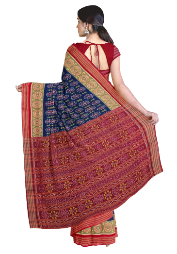 Sambalpuri cotton saree with blouse piece