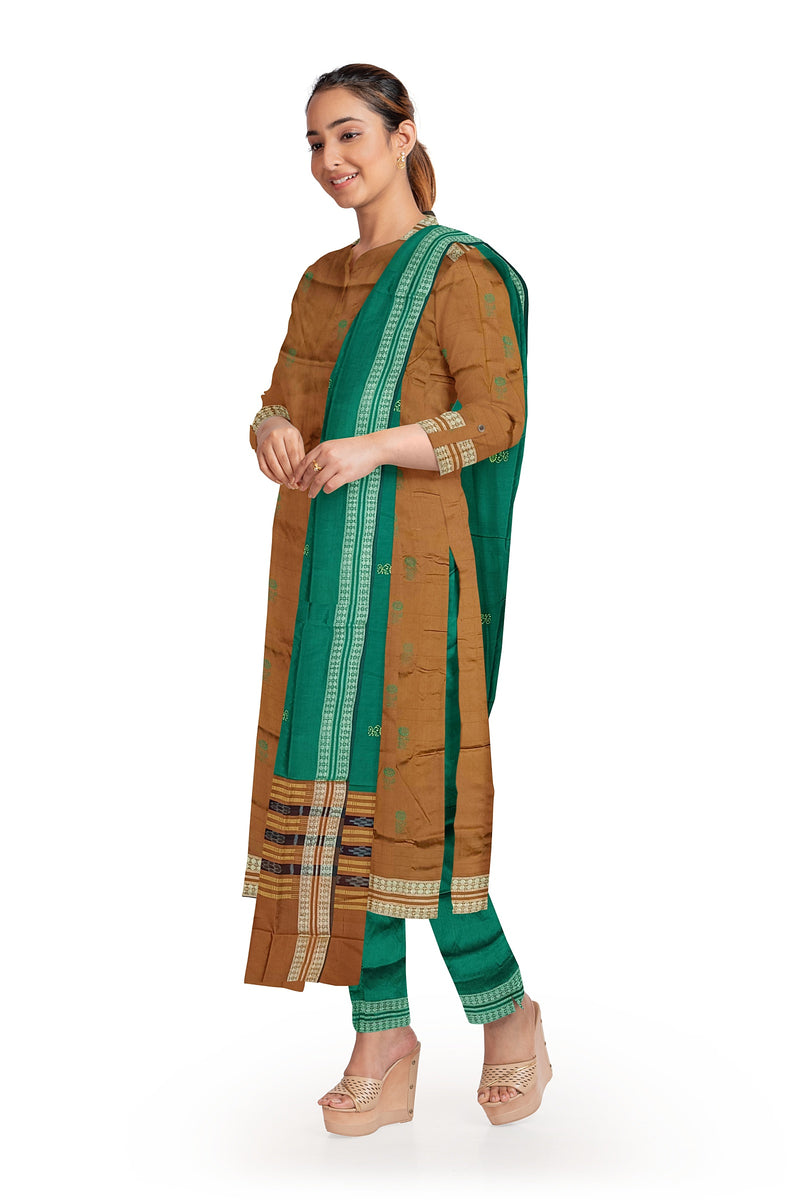 Bomkai silk dress material set