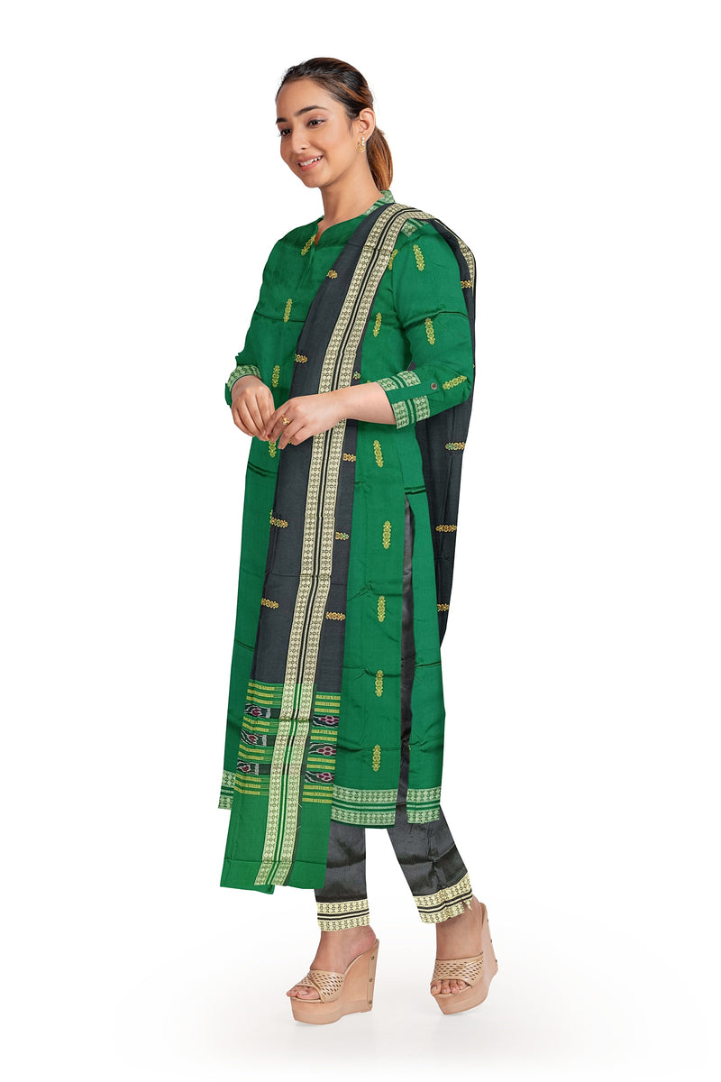 Bomkai silk dress material set